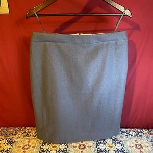J. Crew Wool The Pencil Skirt in Blue/Grey size 12